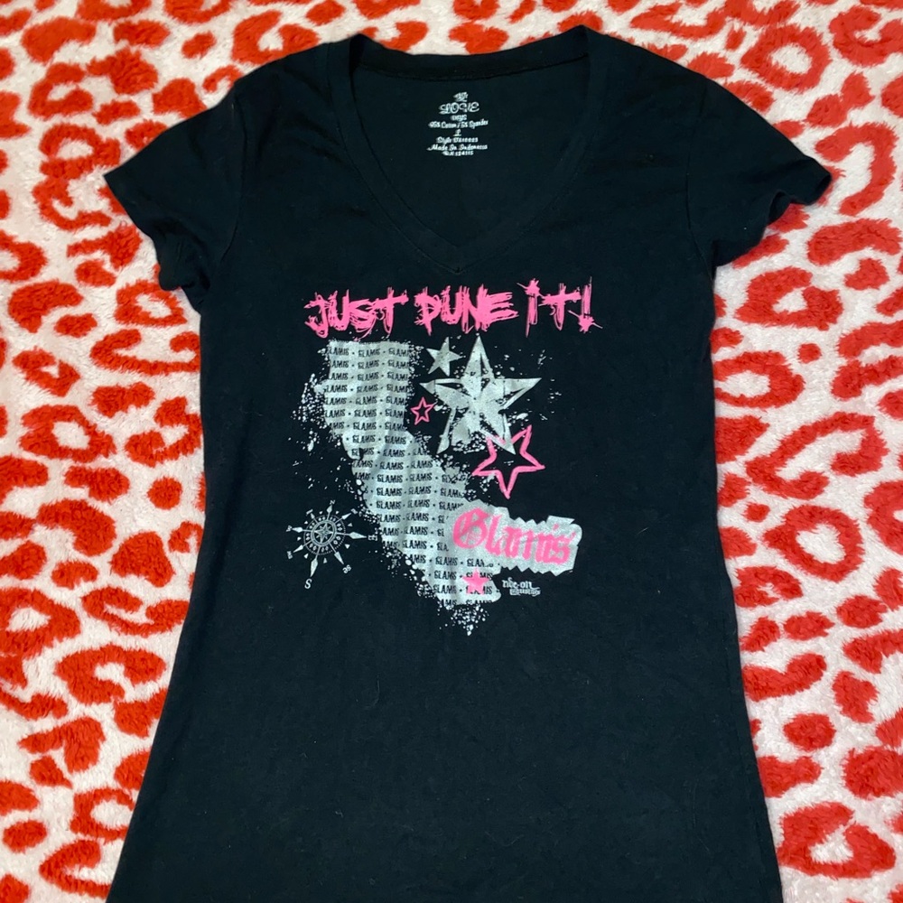 Love Black Tee with Pink and White Graphics